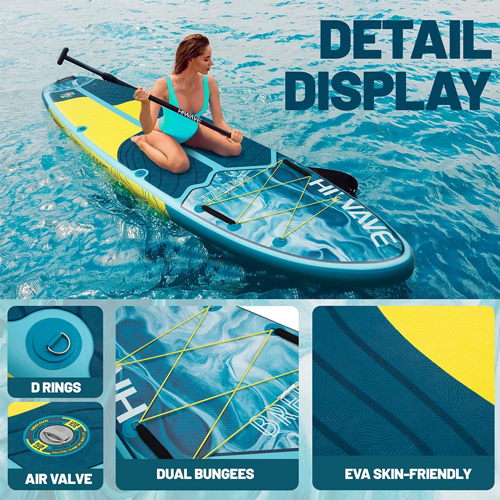 Myboat HIWAVE SUP Board 11'34''6 ''الكبار الدائمة نمط المائية نفخ مجداف المجلس مع الملحقات الفرعية الألعاب في الهواء الطلق #6