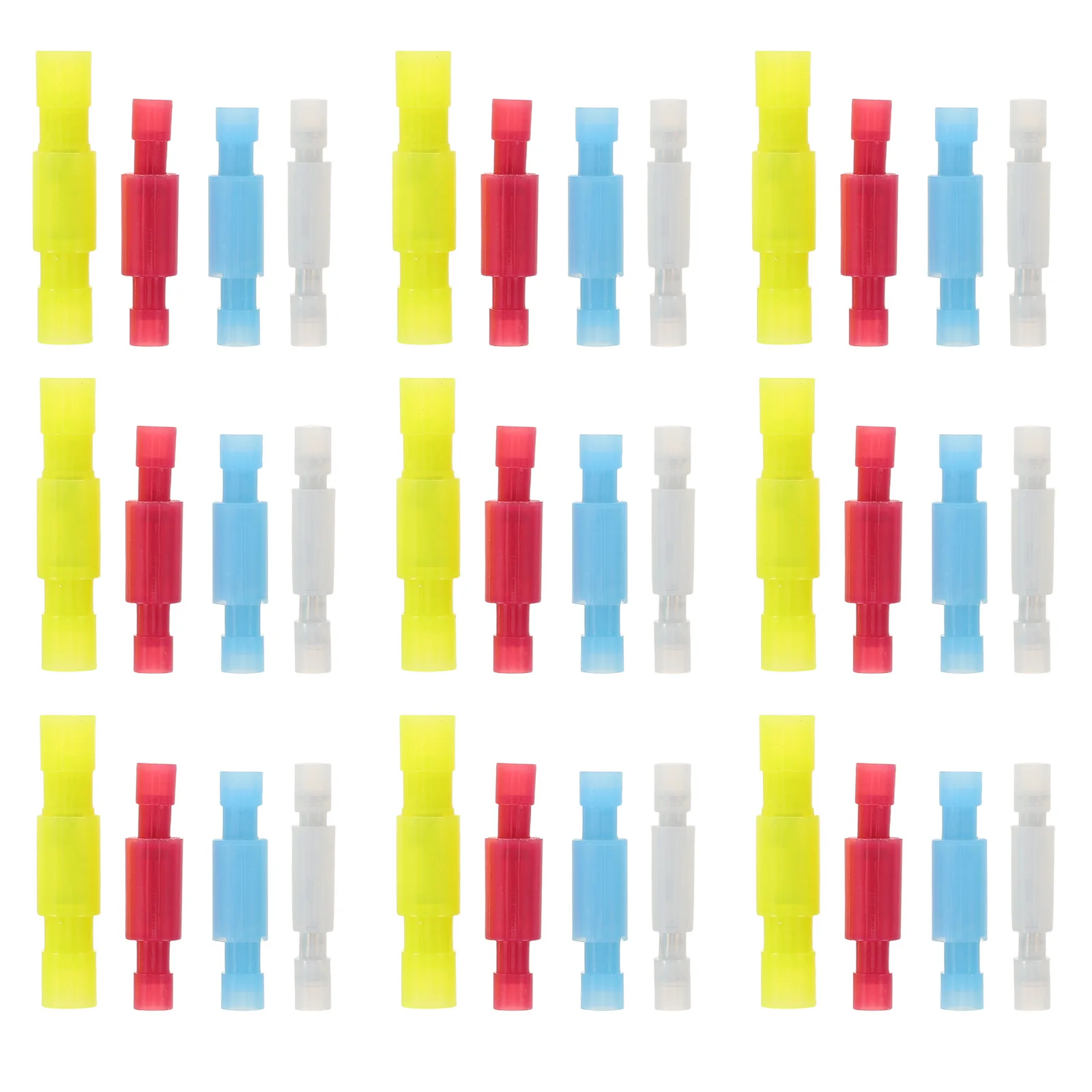 

80Pcs Quick Disconnect Wire Terminals Insulated Crimp Connectors for Efficient Electrical Connections in Automotive Industrial
