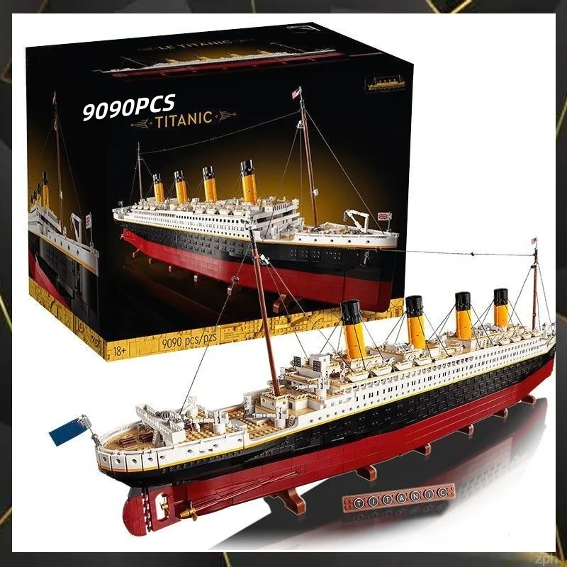 Blocs de construction Titanic compatibles 20254, 9090 pièces, modèle d'affichage MOC, bateau de croisière, jouet pour adulte, cadeau de noël, nouveauté 10294