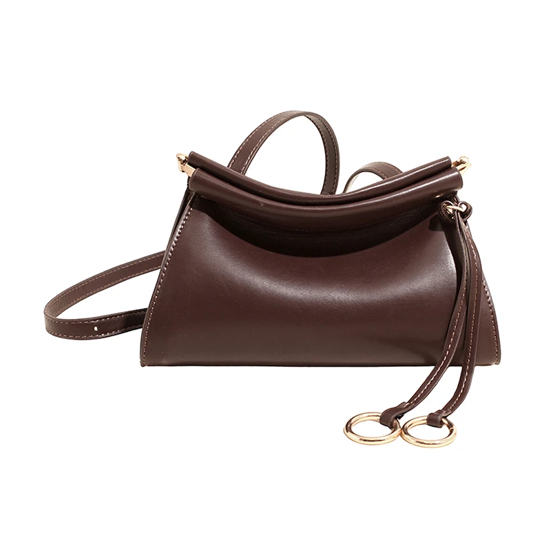Trendy Fashionable Designer Women's Shoulder Bag Luxury Diaper Bag Classic Leather Solid Color Messenger