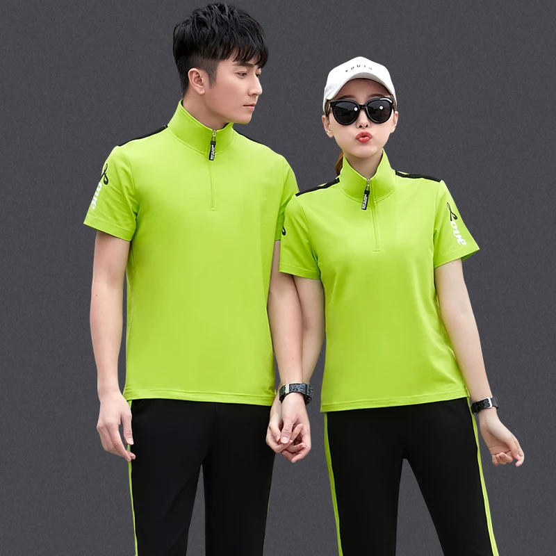 

Мужская летняя новая футболка ort Sve Fitn, костюм для бега, повседневная спортивная одежда из двух предметов, женский комплект спортивной одежды, круглый...