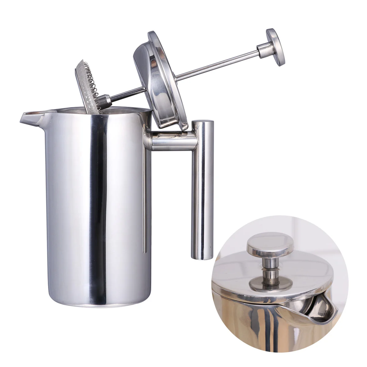 

350 Ml Coffee Machine Coffeemaker Stainless Steel Reusable Silver Double Wall Mug