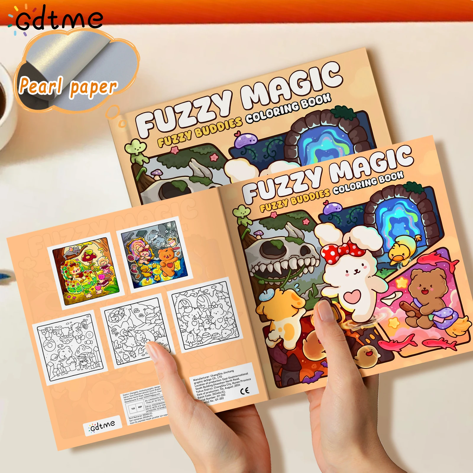 FUZZY MAGIC Malbuch für Teenager, mit niedlichen Tieren und einfach zu verwendenden Malbildern – Detail 2