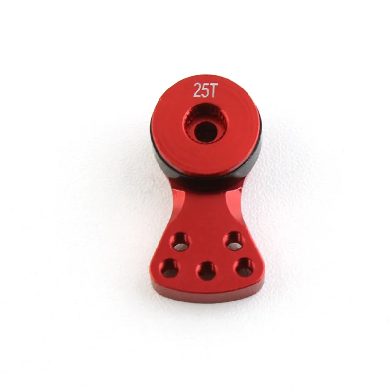 Logam 25T Adjustable Servo Saver lengan klakson untuk TRAXXAS TRX-4 Axial SCX10 1/10 mobil RC Model helikopter bagian perahu, 3