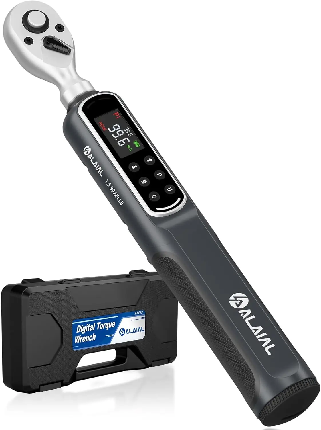 

Цифровой динамометрический ключ с приводом 3/8, 1,5-99,6 футов фунтов/2-135 Нм с вибрацией, зуммером и светодиодными оповещениями для ремонта велосипедов, мотоциклов и автомобилей