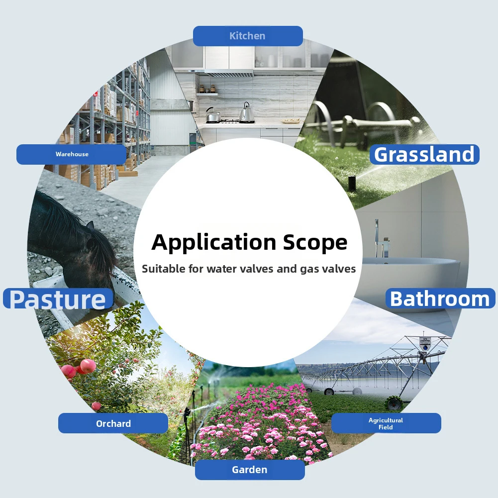 Smart Valve Controller Timed And Voice For Water Valves 1.27cm-2.54cm Pipes  Garden Sprinkler Controller Timing