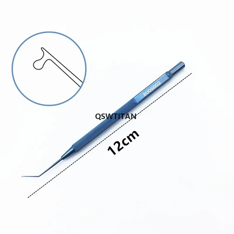 Strumento oftalmico con gancio manipolatore Lester IOL in lega di titanio 1 pz