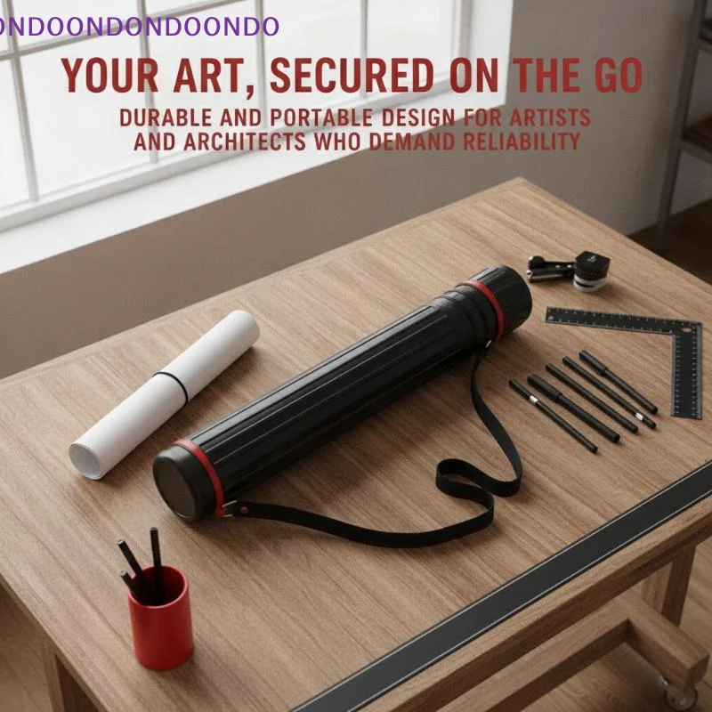 Ideal Gift for Artists Adjustable Telescopic Drawing Tube Double Section Plastic Art Storage Box for Sketch Paper Paintings Org