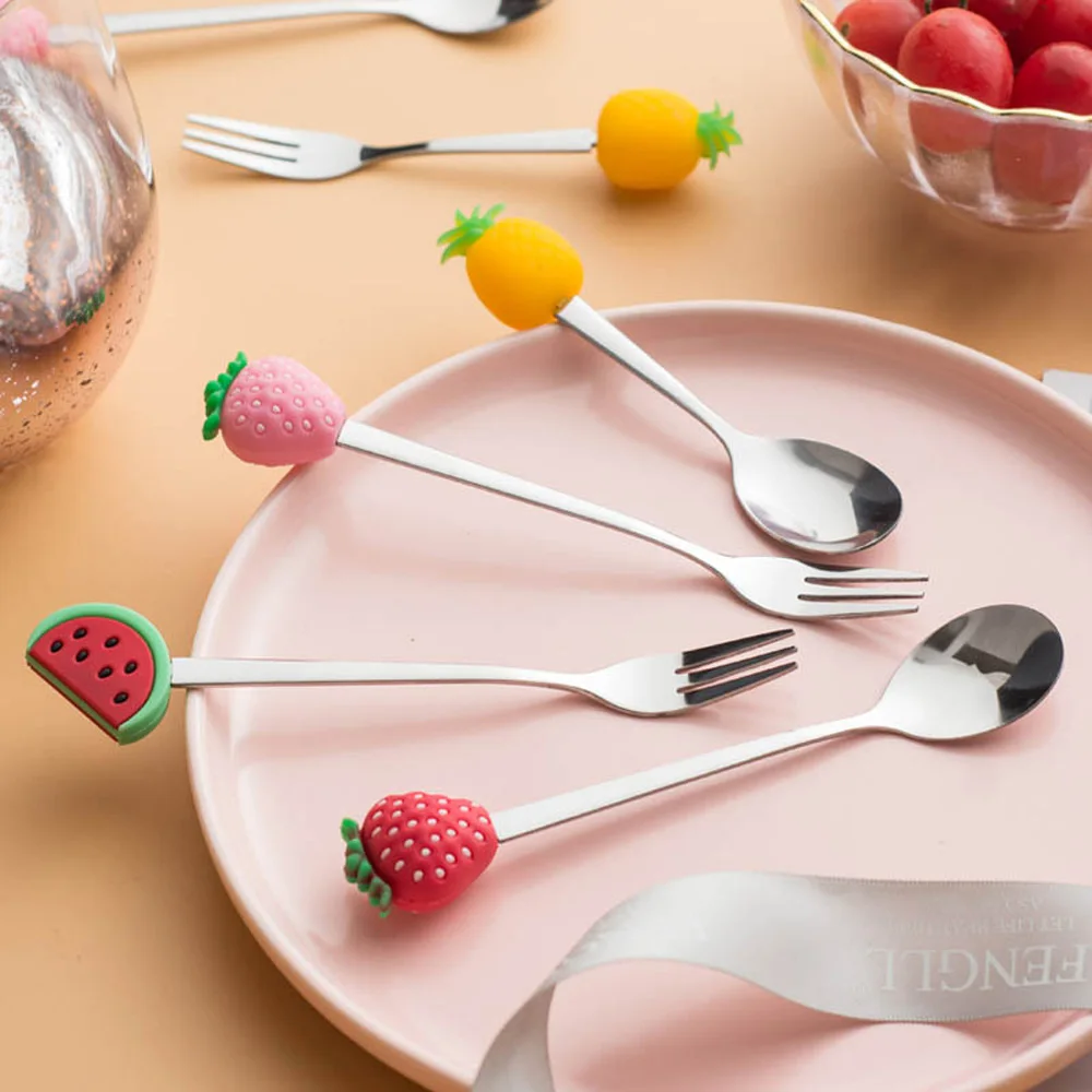 

High Quality Stainless Steel Coffeeware Cake Dessert Dinnerware Sugar Fruit Fork Stirring Spoon Coffee Spoon Teaspoon