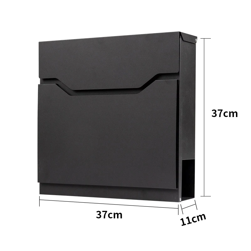 Cast iron mailbox europe outdoor smart mailbox lock mailbox