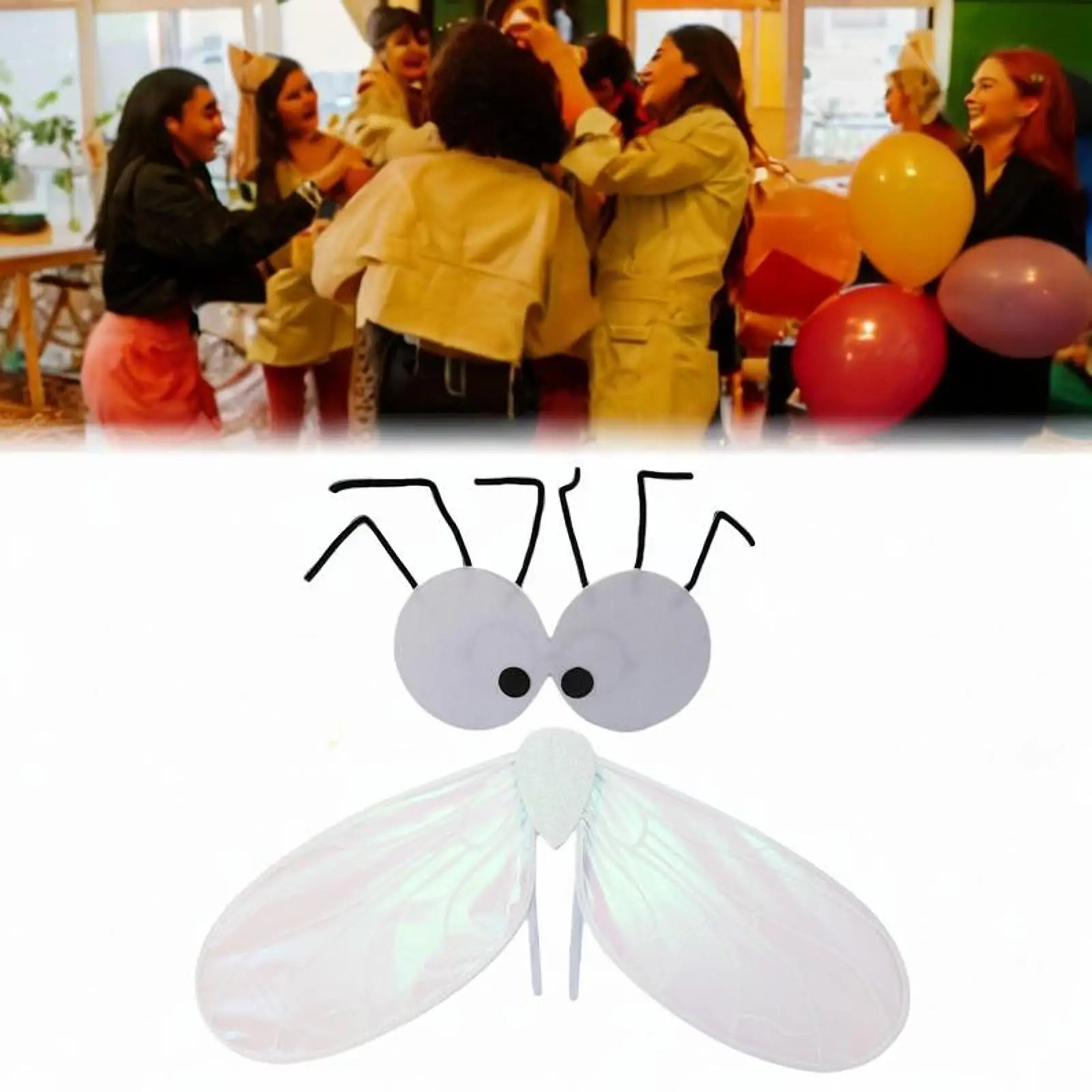 Unique Fly Costume Set Kids Cosplay Wing and Mask for Halloween Carnival and Performance Accessories