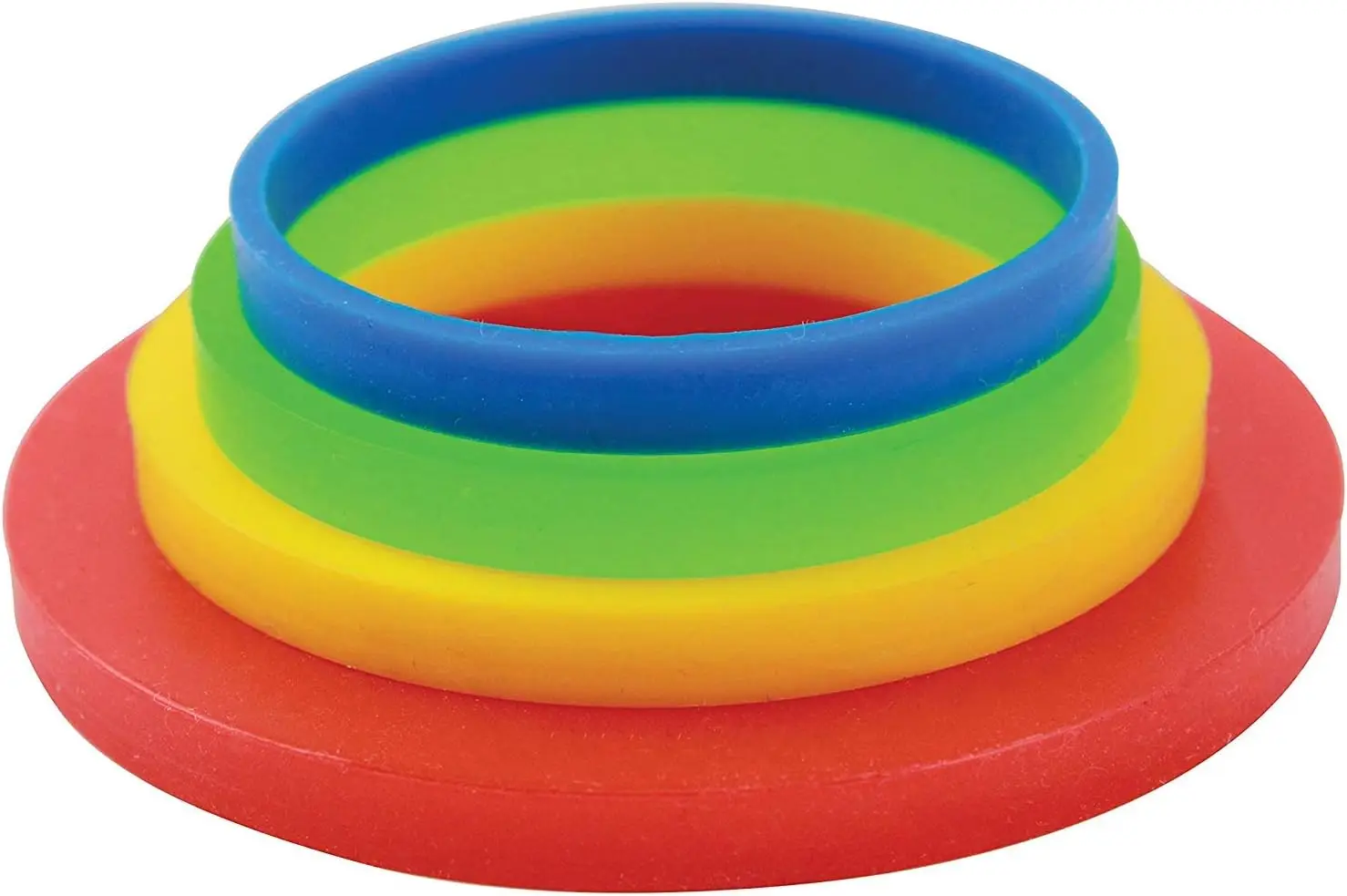 

Large Rolling Pin Guide Rings Set, 4 Sizes for Even Thickness, Fits 44mm Pins