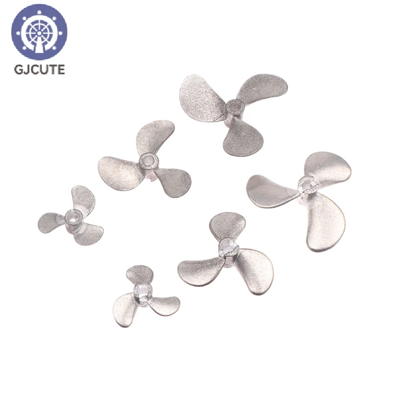 1PC Right Left Hand 4mm Shaft 3-Blades Metal Propeller Submerged Prop 28mm 40mm 48mm For RC Boat Marine Tug Bait