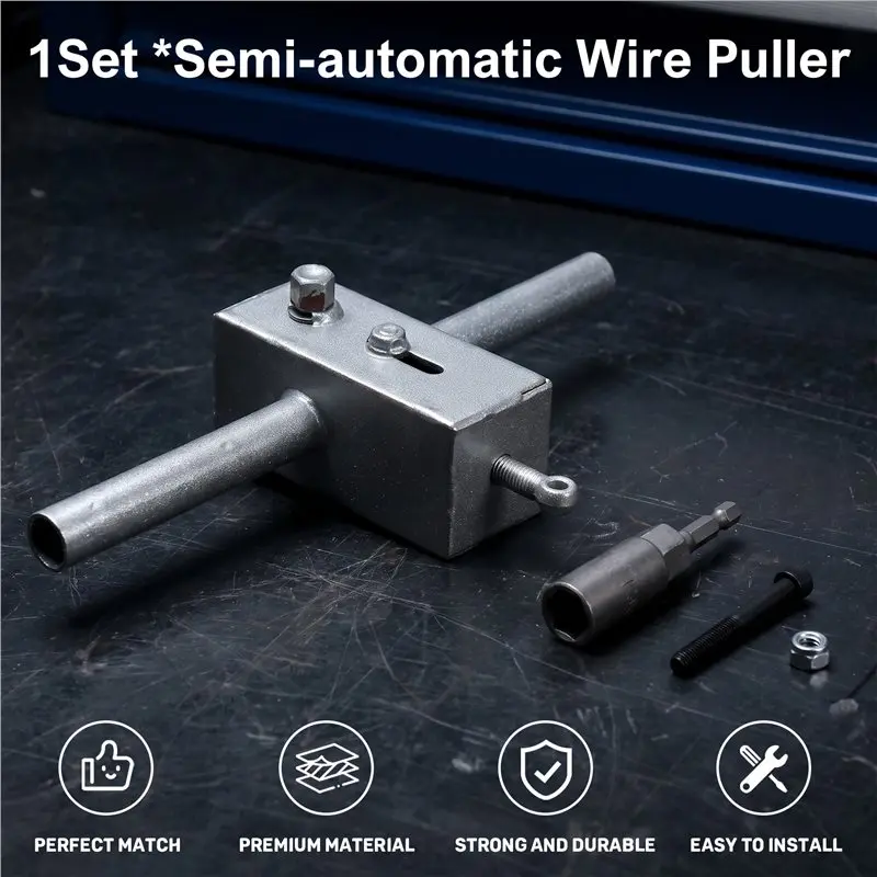 DTA4-Wiring Tool Semi-Automatic Wire Puller Threading Device Electric Drill Adapter For Cable Pipe Bending Conduit