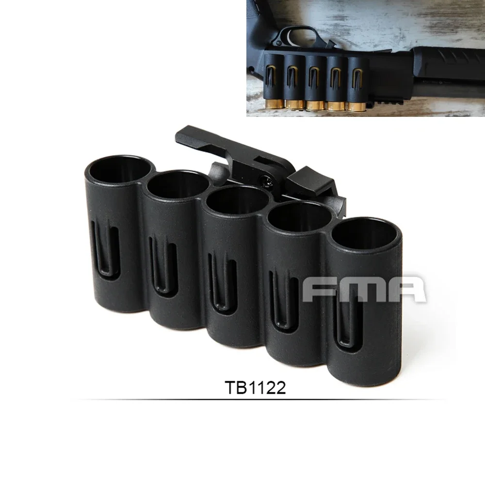 

FMA Tactical Shotgun Shell Holder Provides You With 5 Additional Gauge Rounds Magazine Pouch Paintball Equipment Accessories