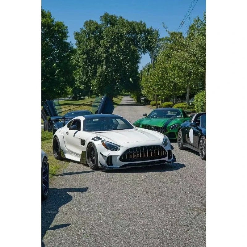 GT3 Style Wide Body Kit for Mercedes  AMG GT Coupe: Carbon Fiber Front Rear Bumper Side Skirts Spoiler Wheel Arch AMG GT3