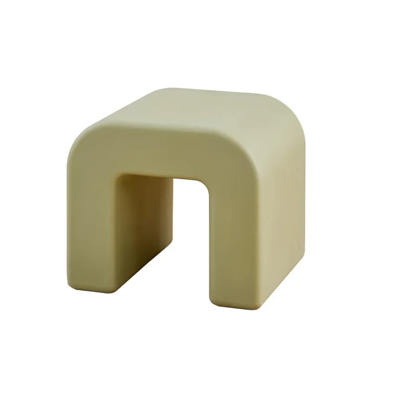 

Designer's creative minimalist low stools for single person apartments, bedrooms, living rooms, household leisure stools, PE hig