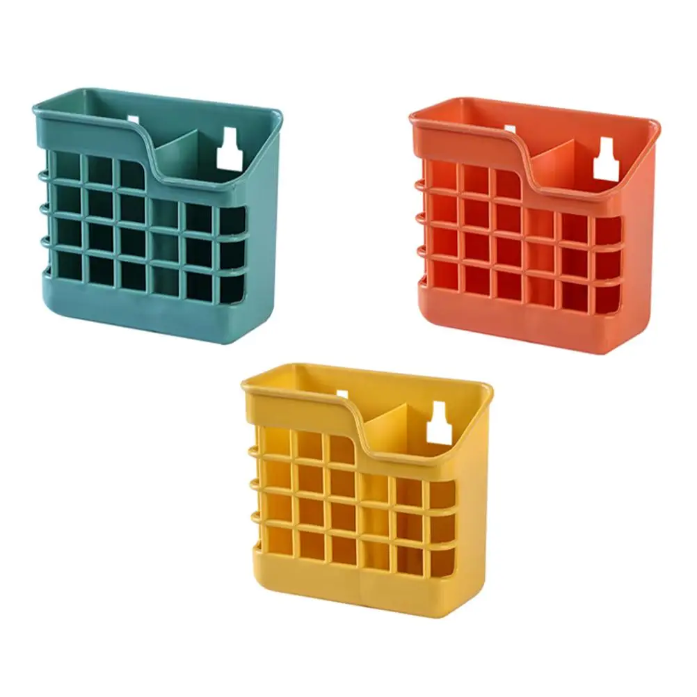 

3 Pcs Wall-mounted Chopsticks Holder Kitchen Organizer Plastic Storage Basket Container Detachable Easy Clean