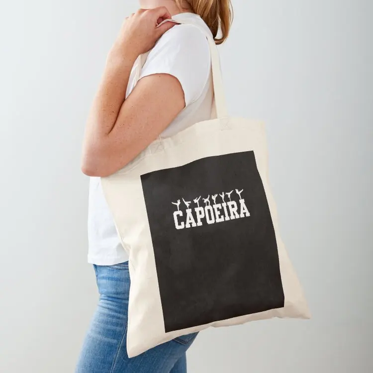 

Capoeira Brazilian Dance Design Tote Bag Women's shopping bag canvas bags custom fabric bag foldable reusable