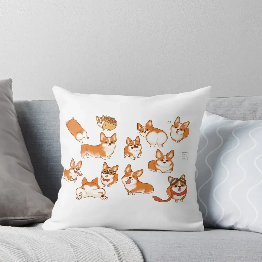 

Corgi! Throw Pillow pillow cover luxury Christmas Covers For Cushions Cushion Cover Luxury pillow