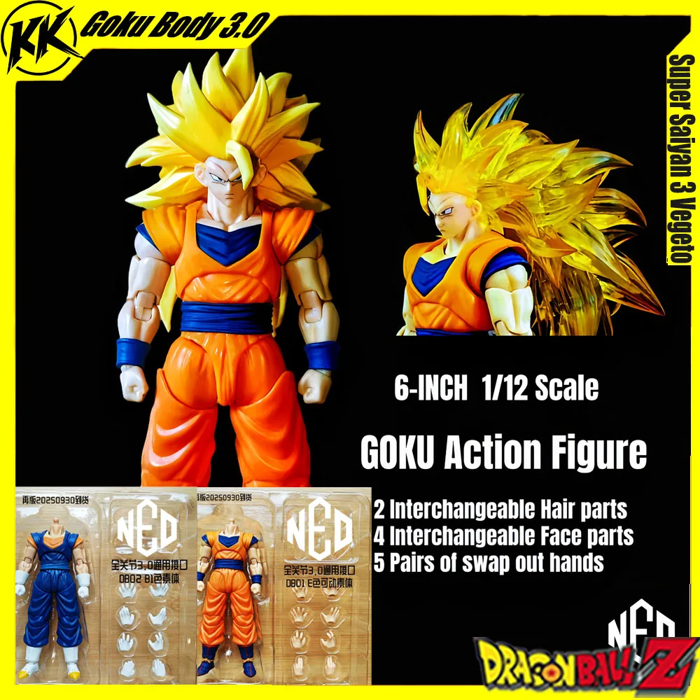 

Новая фигурка Neokong Studio Ssj3 Goku Body 3,0 Dragon Ball Shf Vegito Super Saiyan 3 Vegeto, коллекция экшн-фигурок DBZ, детский подарок