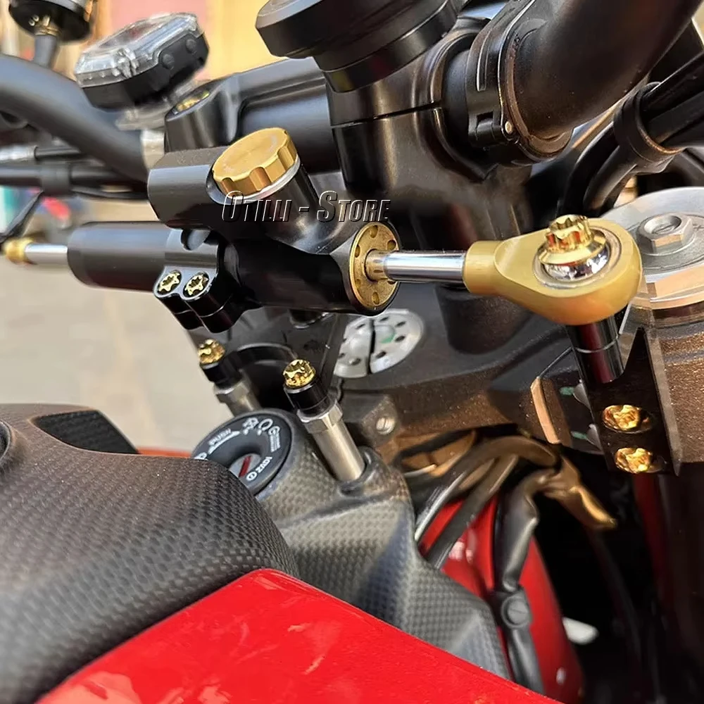 NEW Motorcycle Steering Stabilizer Damper Bracket Mounting Kit Accessories For Ducati Hypermotard 950 HYPERMOTARD 950 SP