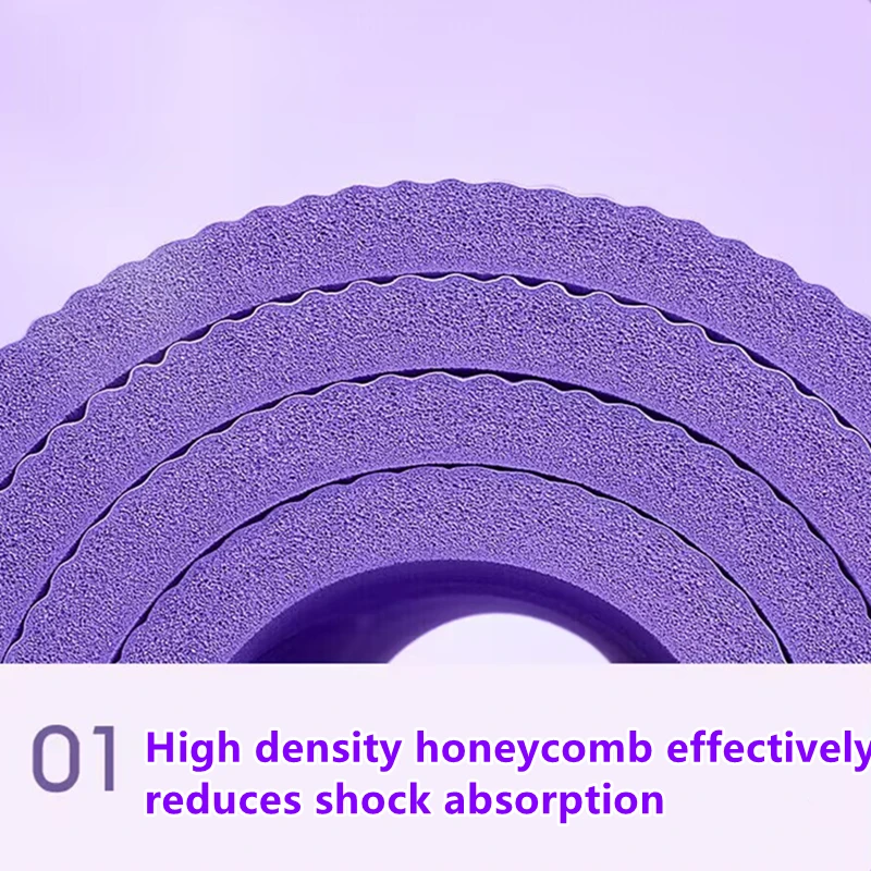 وسادة التمرين للمنزل الصالة الرياضية الطابق تجريب عدم الانزلاق اليوغا حصيرة بيلاتيس اللياقة البدنية حصيرة 15 مللي متر سمك عدم الانزلاق اليوغا وسادة السفر اللياقة البدنية #4