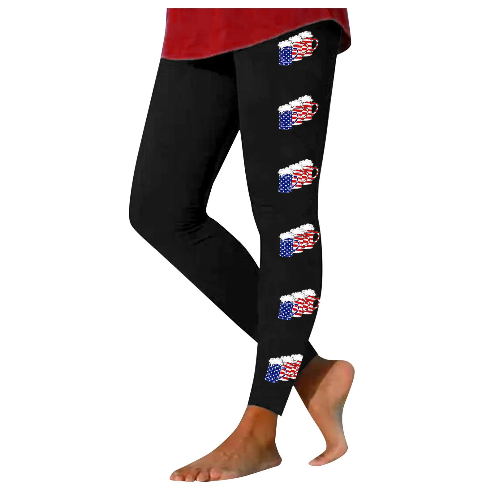 Half Half Pants Women Print Tights Leggings Control Yoga Sport Leggings For Women High J Leggings above Leggings for Women