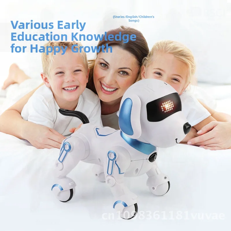 ai搭載の知能型ロボット犬、リモコン操作でインタラクティブなペット玩具、歌と踊り機能付き、早期教育用