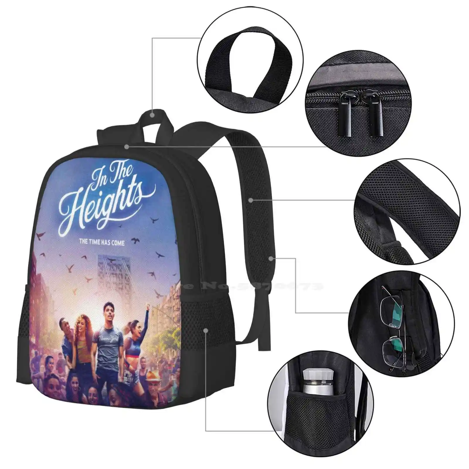 Mochila para estudantes, Bolsas musicais, Broadway Dance Film, recém-chegados, 2021