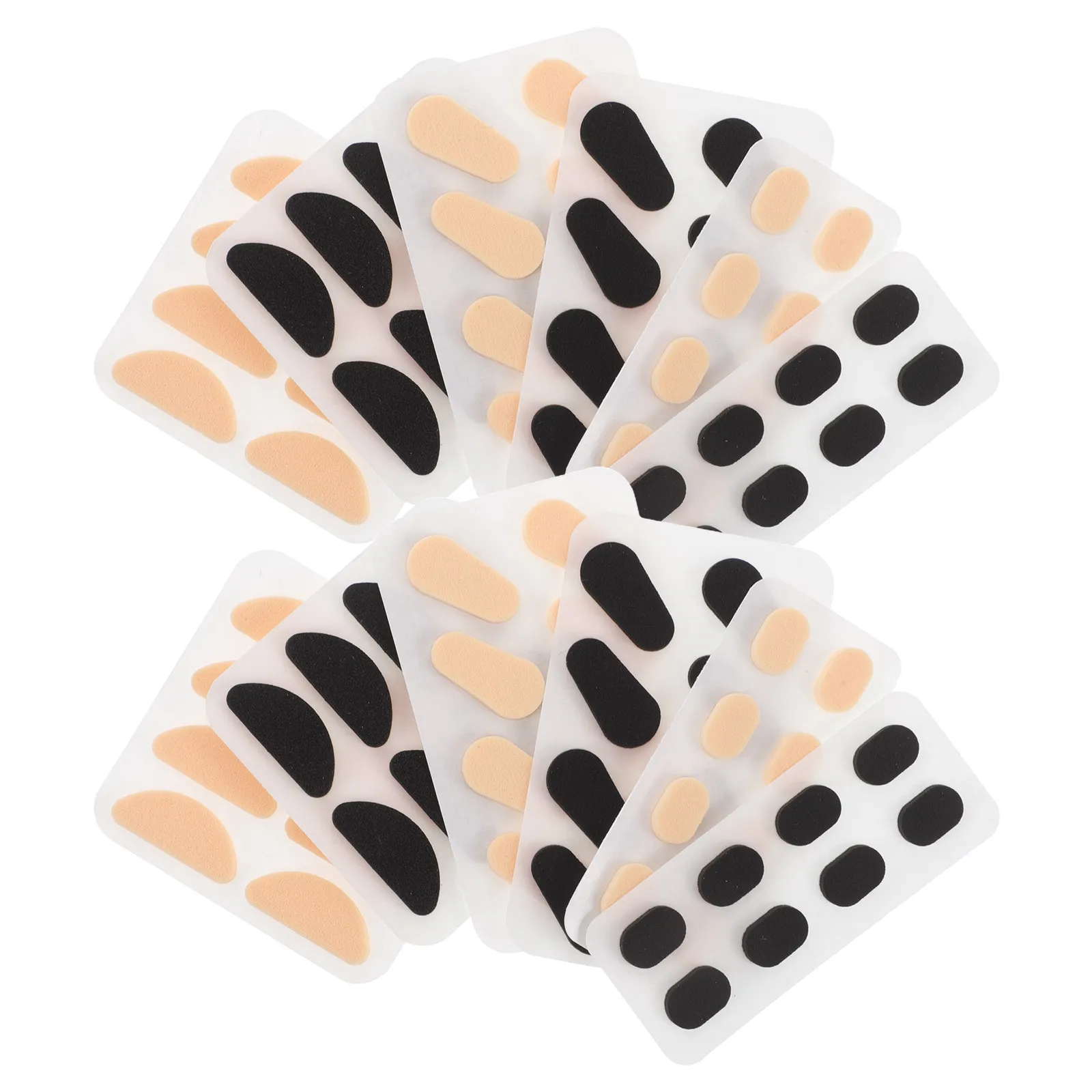 96pcs Eyeglass Nose Pads 1.5Mm Soft Eva Sponge Anti-Slip Adhesive Cushions For Glasses Replacement Eye Protection Accessories