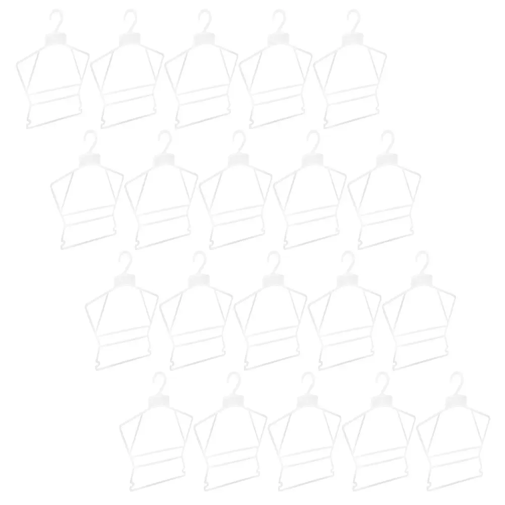 

20Pcs Hangers Plastic Wear Resistant Small Clothes Hangers for Closet Nursery Dress Display Hanger