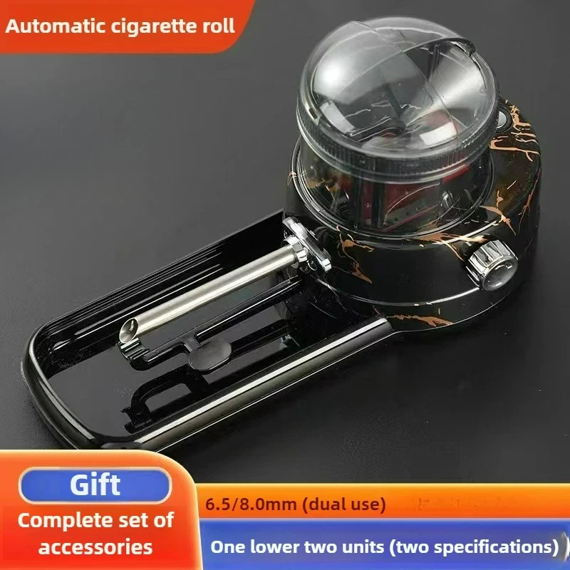 HOT 8.0/6.5mm Cigarette Maker Full-automatic Cigarette Maker Manual Small Horn Pipe Smoking Tool Smoking Accessories