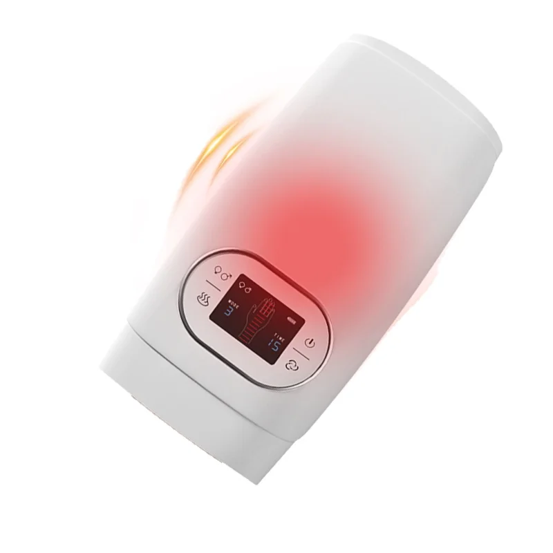 Wireless Heating Compression Finger Electric Usb Recharger Automatic Full Vibrating 360 Degrees Hand Massager