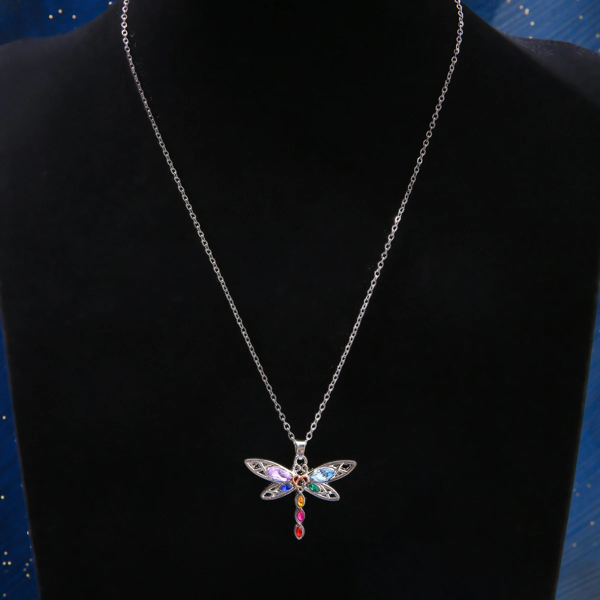FTCY 7 Chakras Necklaces for Women Elegant Flower Yoga Energy Necklace Exquisite Charms Women\'s Pendant Gift