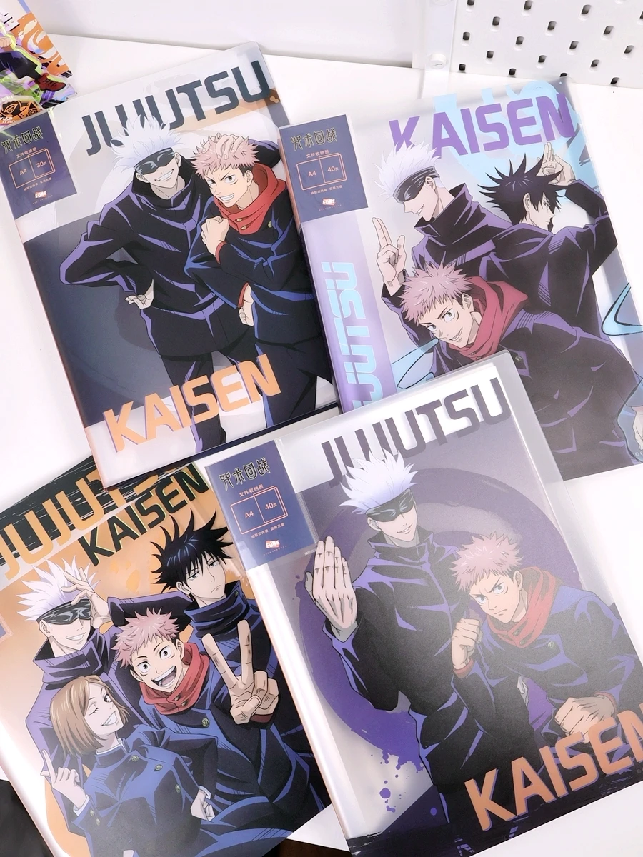 

Anime Jujutsu Kaisen Cosplay Document Storage Kit Test Papers Folder File Office A4 Transparent Insert for Students Ambitus