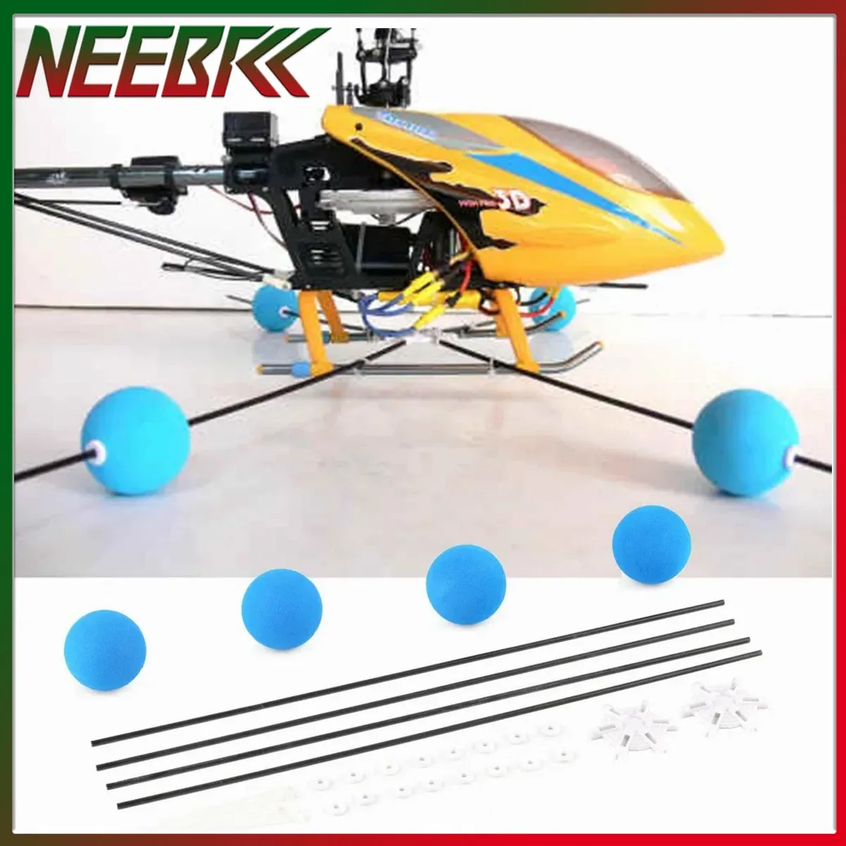 1/2/5 pièces NEEBRC RC train d'atterrissage train d'entraînement éponge balle Kit pour RC FPV Drone avion hélicoptère quadrirotor lame Trex 500 450