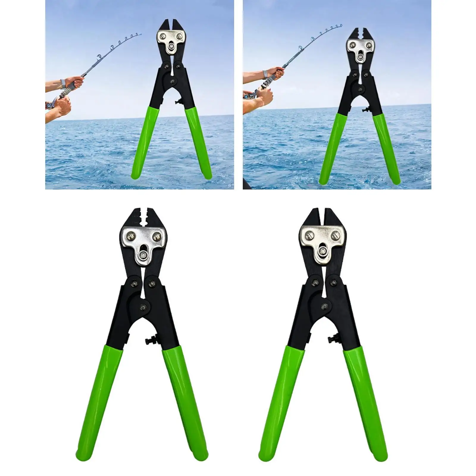 Fishing Pliers Lightweight Fishing Line Cutting Multipurpose Sturdy Portable Wire Rope Swager Crimper for Outside Fishing Device