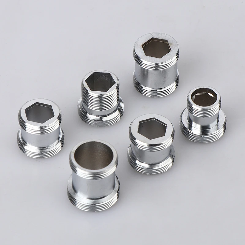 1 Pc Threaded Adaptor Faucet Fittings Bathroom Kitchen Faucet Spout Brass Connector Fittings