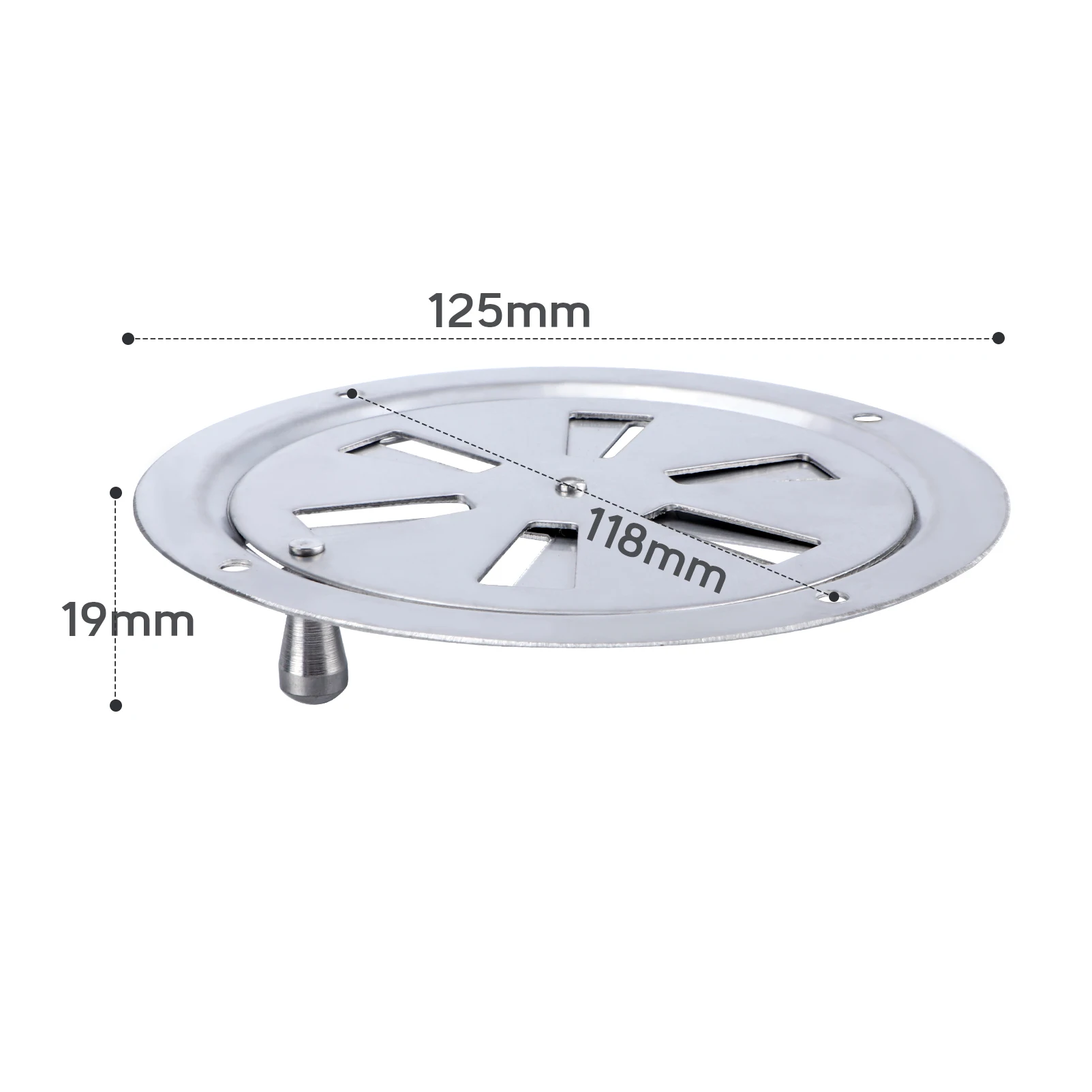 Adjustable Boat Stainless Steel Boat Ventilation Grille Round Vent Sheet Motorcycle Ventilation Grille for Yacht RV Truck Marine