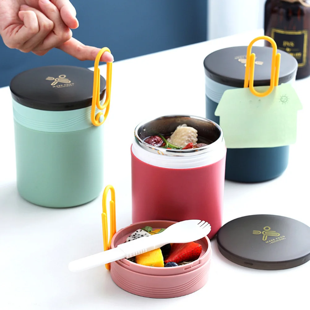 

1Pcs Mini Insulated Soup Cup Leakproof Porridge Holder Portable Stainless Steel Mug Sealed Practical Water Cup