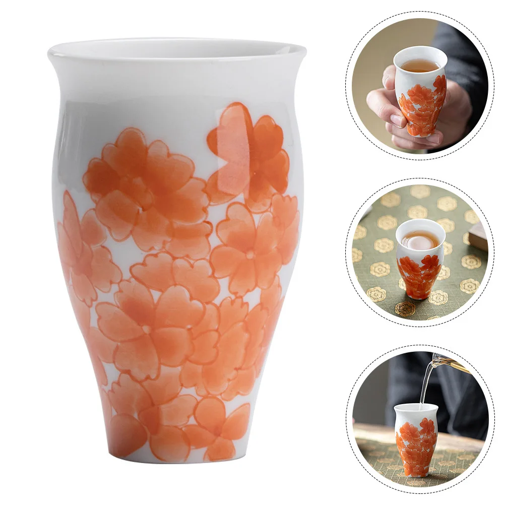 

Creative Hand Painted Ceramic Teacup Exquisite Design Smooth Finish Ideal for Kung Fu Tea Ceremony and Daily Tea Drinking