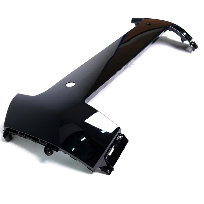 For Land Rover Defender Car Exterior Decoration Gloss Black Aluminum Alloy Front Bumper Cover Lower Trim Strip