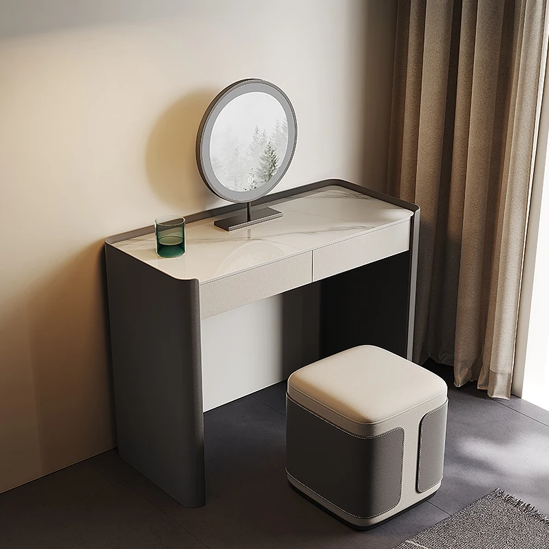 Good stuff Small apartment light luxury dresser modern simple bedside small desk dresser storage cabinet integrated makeup table