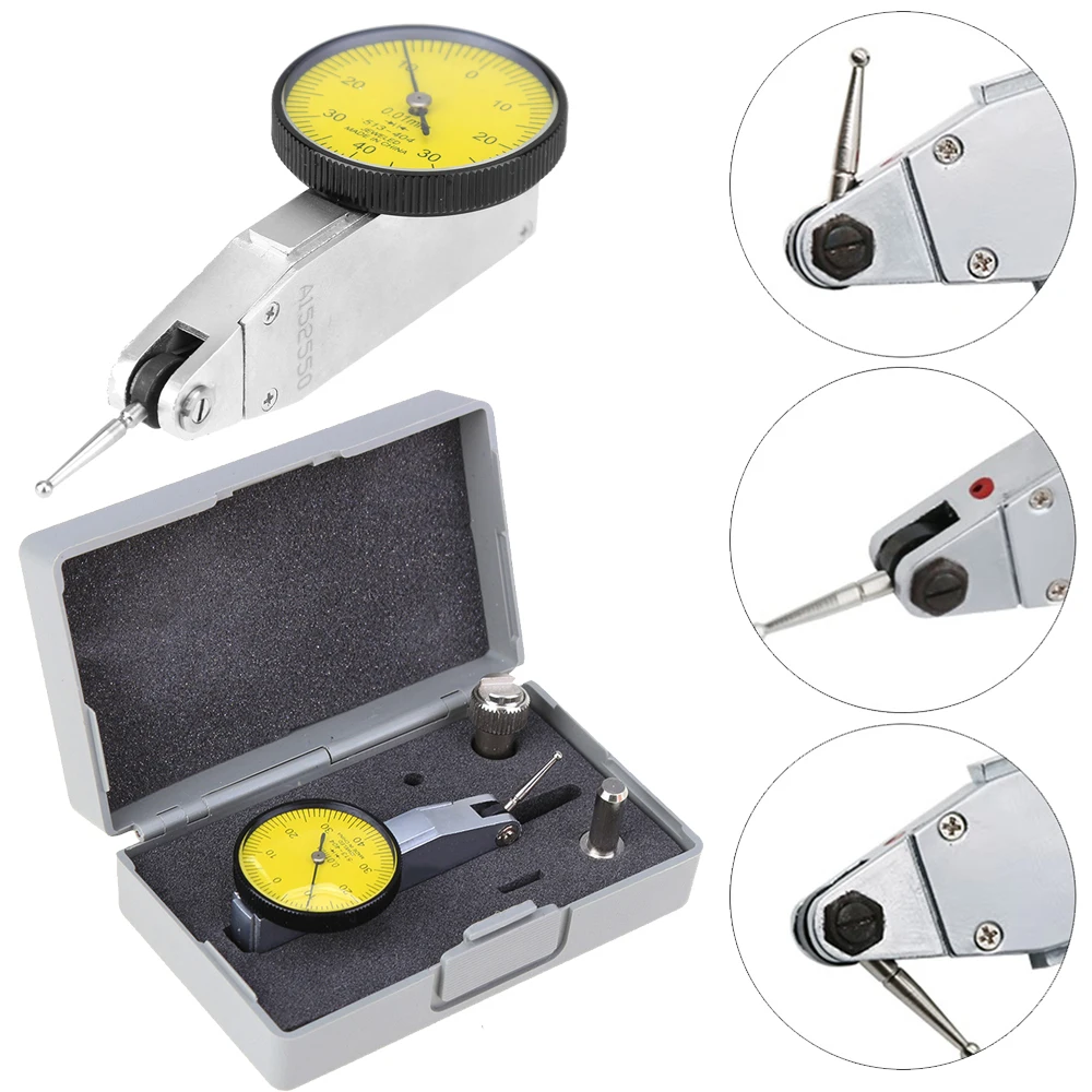 0-0.8mm Precision Dial Gauge Test Lever Indicator Scale Meter Accuracy Indicator Center Finder Micrometre Sensitive Test