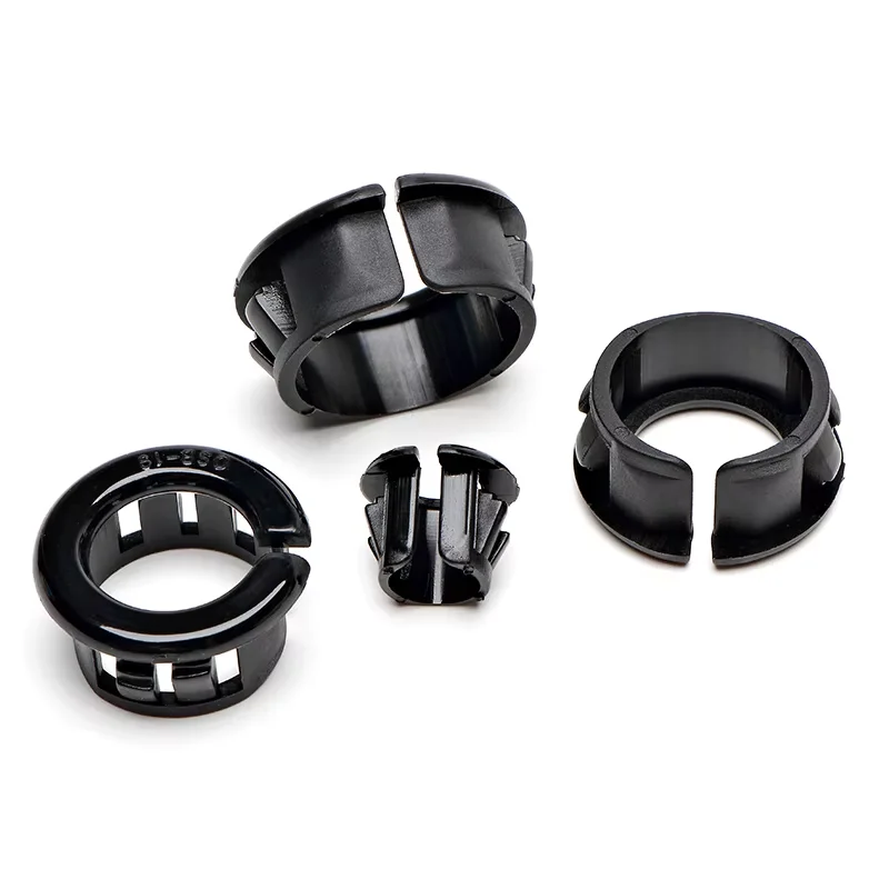 OSB-10/13/16/19~90mm Black Nylon Plastic Open Buckle Type Wire Protective Case snap-in bushing Vent Hole Covers