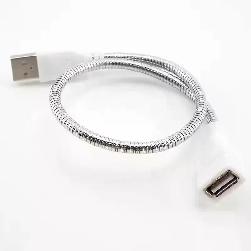 USB تمديد كابل LED ضوء مروحة محول التيار الكهربائي ذكر إلى أنثى كابل مرن