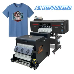 Factory Direct Sale 60cm A1 2 Pcs XP600 I3200 Heads 2400dpi Transfer Pet Film Diy T-shirt Hoodie Cap Bag Large dtf Printer