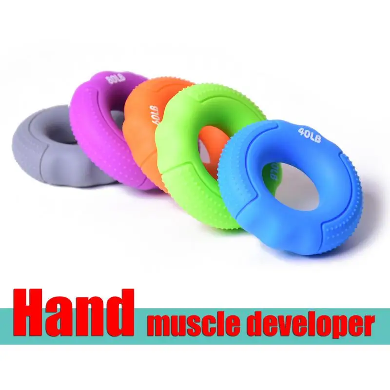 O Hand Gripper Grip Silicone Ring Hand Resistance Band Finger Stretcher-Exercise for Forearm Wrist Training Carpal Hand Trainer