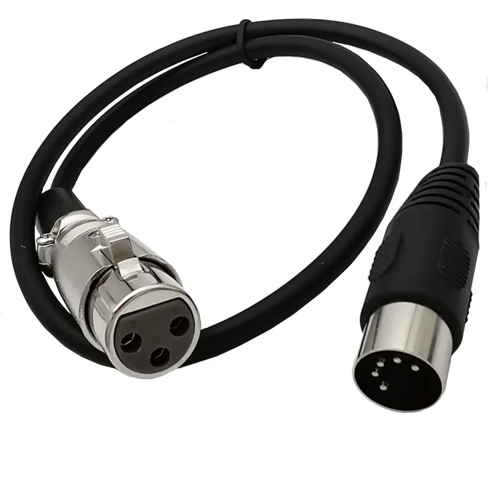 MIDI-auf-XLR-Adapterkabel, DIN 5-polig auf XLR 3-poliges Audiokabel zum passenden Musikinstrumente oder Kabel mit MIDI- oder XLR-Anschluss